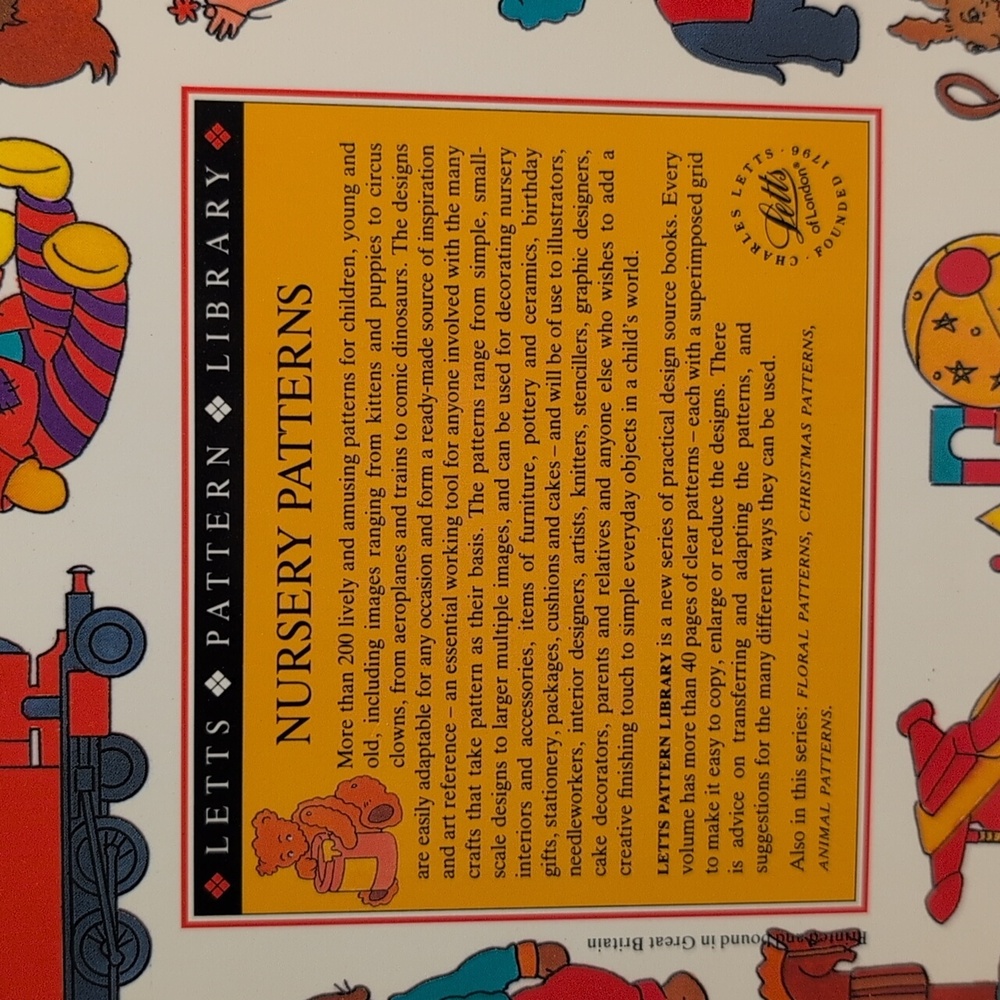 Nursery Patterns Book - Picture 2 of 3